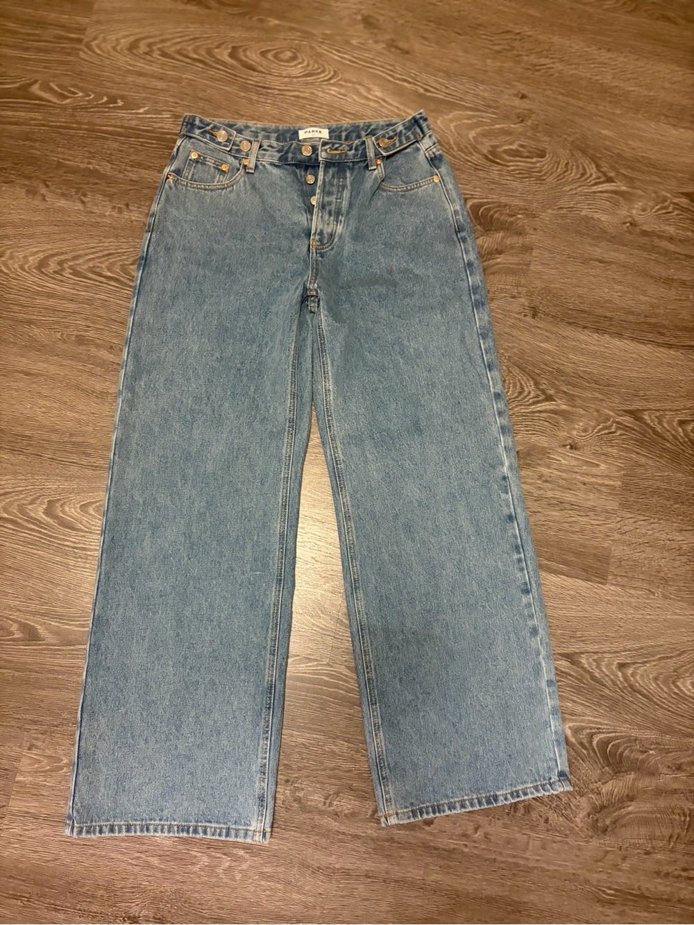 PARKE Classic High-Waist Wide-Leg Blue Women’s Jeans size 27